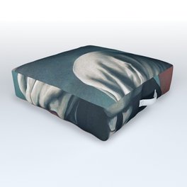 The Lovers by Rene Magritte Outdoor Floor Cushion