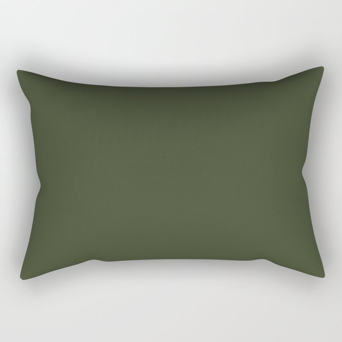 Seaweed Green Rectangular Pillow