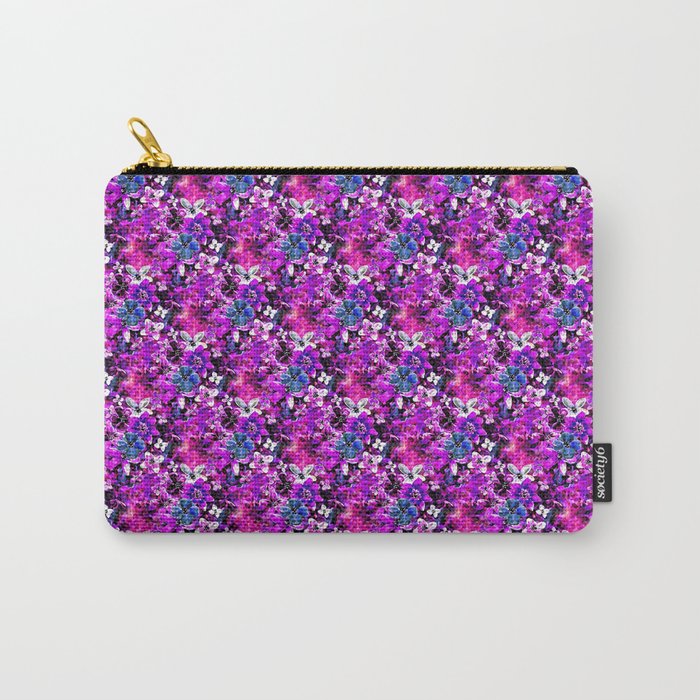 Flowers in all colors 3 D Carry-All Pouch