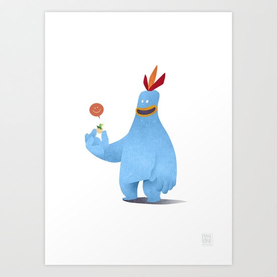 Chirpy Chick Art Print