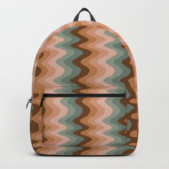 Abstraction_NEW_VIBE_RIVER_WAVE_OCEAN_LOVE_POP_ART_0116R Backpack