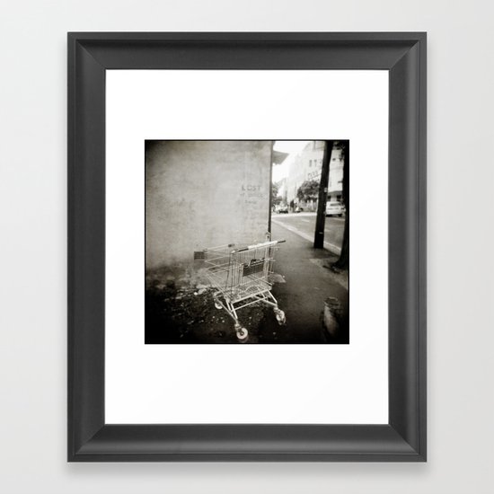 { lost } Framed Art Print