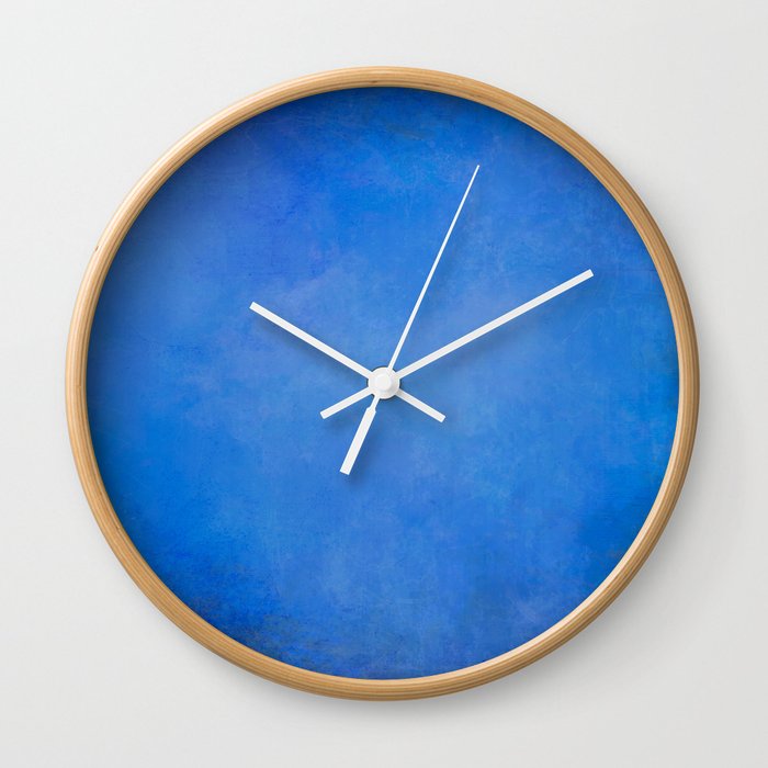 Solid blue  Wall Clock