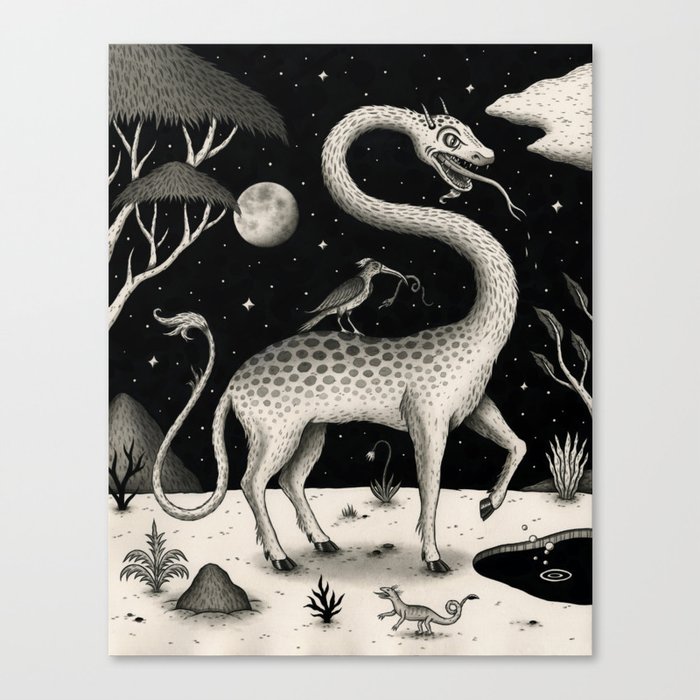 The Questing Beast Canvas Print