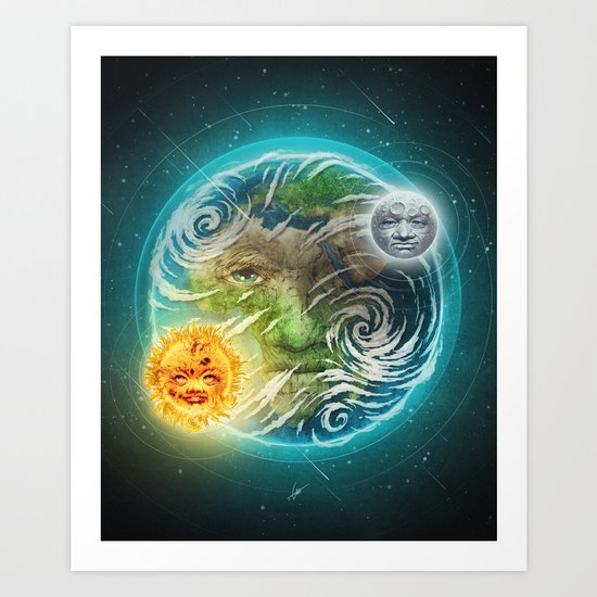 The Earth Art Print