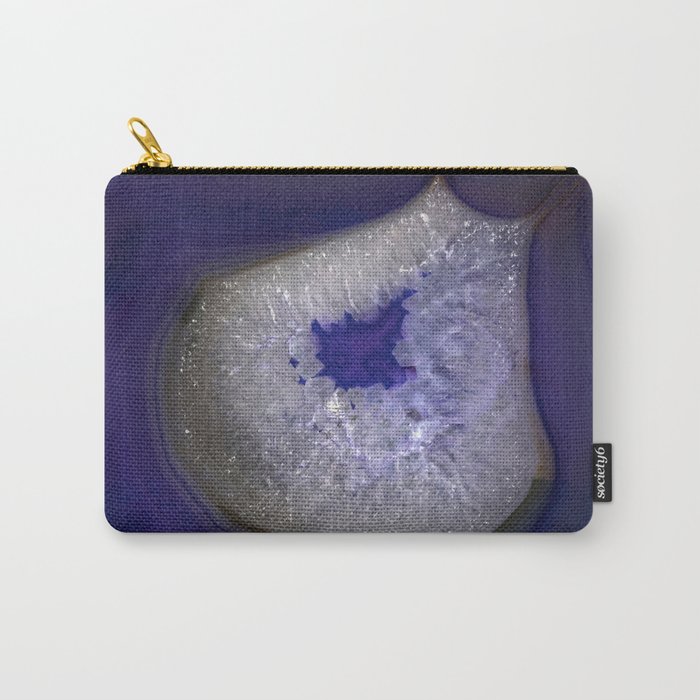 Blue agate gem pattern Carry-All Pouch