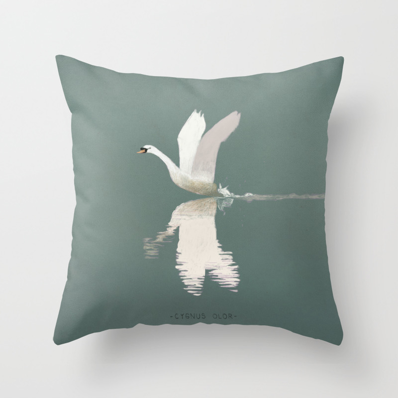 Swan Throw Pillow By Markorop Society6
