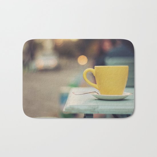 The yellow cup Bath Mat