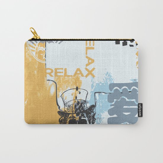 Random abstract typography street art Carry-All Pouch