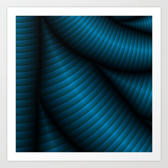Blue Vibe Art Print