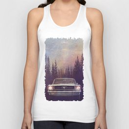 Vintage Mustang Pines Unisex Tank Top