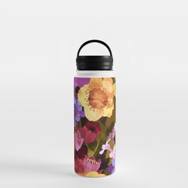 Vibrant Floral Pattern Water Bottle