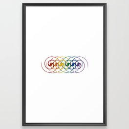 Rainbow Harmony Framed Art Print