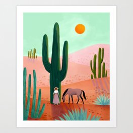 Desert Solitude Art Print