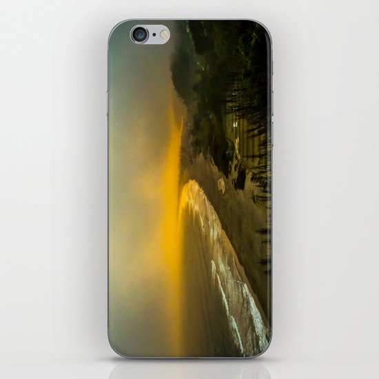 The evening as seen from the bluff iPhone Skin