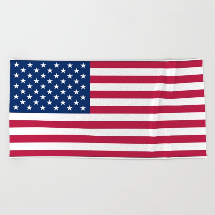 Flag of USA - American flag, flag of america, america, the stars and stripes,us, united states Beach Towel