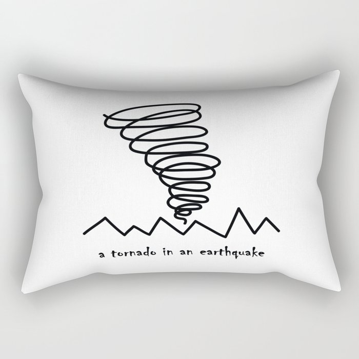 A Tornado In An Earthquake Rectangular Pillow