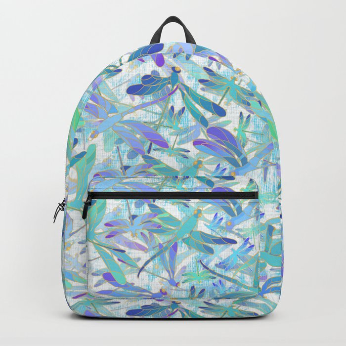 Dragonfly Holiday | White Backpack