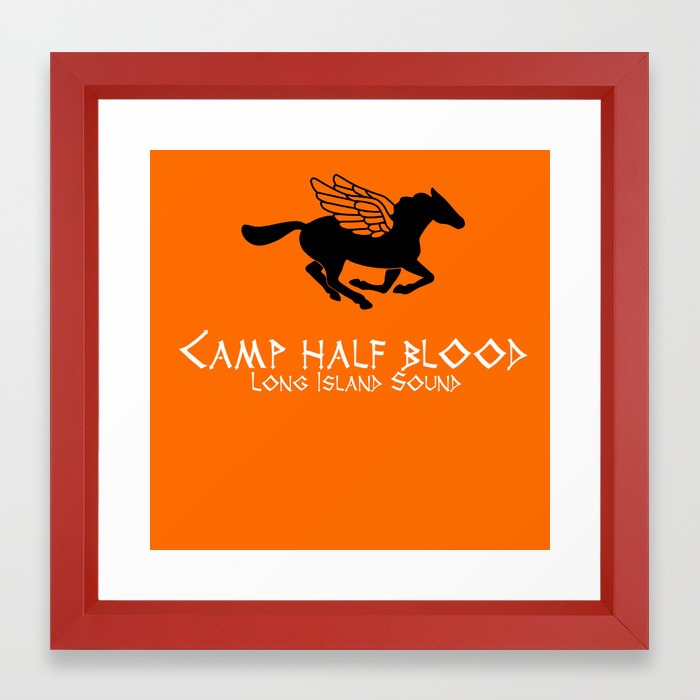 Camp Halfblood Framed Art Print By Literaryscents Society6
