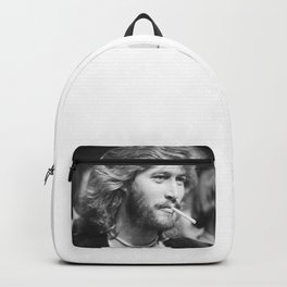 Barry Gibb Bee Gees Backpack | Barrygibb, Oil, Graphicdesign, Black And White, Digital, Gibbbrother, Beegees 