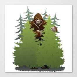 Hiding Bigfoot Canvas Print