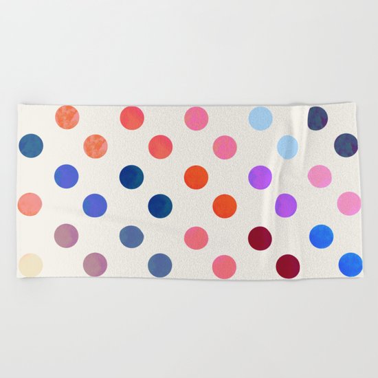 Polka Proton Beach Towel