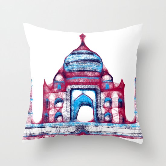 Taj Mahal Throw Pillow