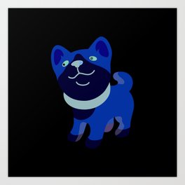 CUTE DOG Art Print | Digital, Dog, Vector, Graphicdesign, Cute 