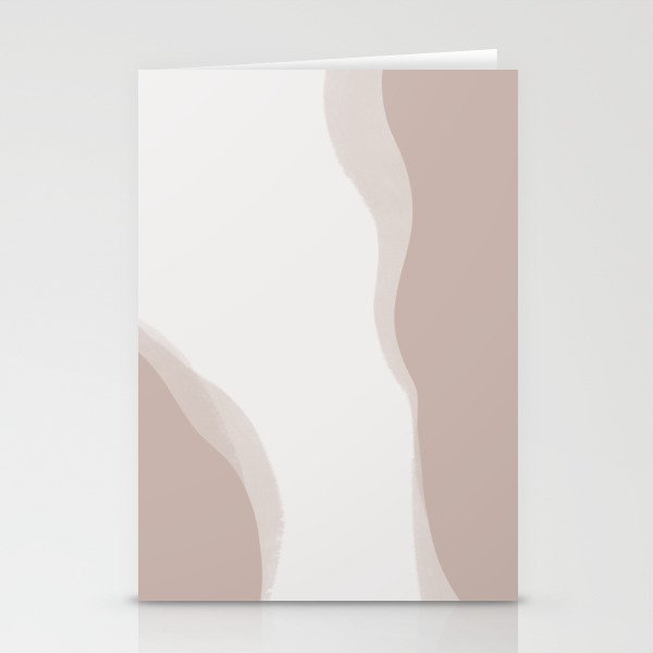 Neutral Toned Abstract Figures 1 Stationery Cards