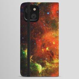 Colorful Starry Nebula iPhone Wallet Case