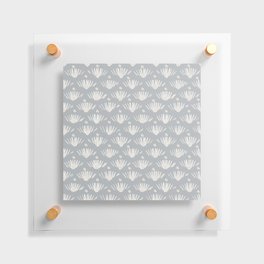 Strokes - Samovar Silver + White Floating Acrylic Print