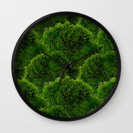 Moss - Green Luscious Mossy Texture - Full on Natural Moss Mounds- Earthy Greens -Turning Moss Green Wall Clock