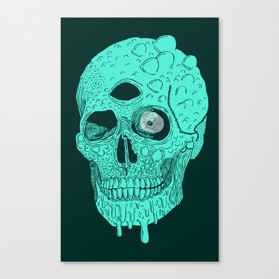Beetle Skull Canvas Print