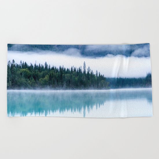 Blue nature #reflection Beach Towel