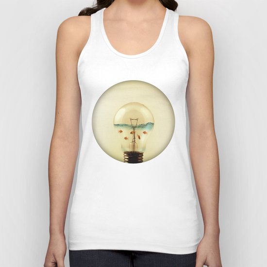 gold fish globe Unisex Tank Top