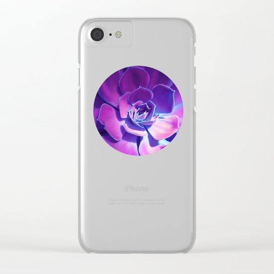 MOONLIGHT SUCCULENT Clear iPhone Case