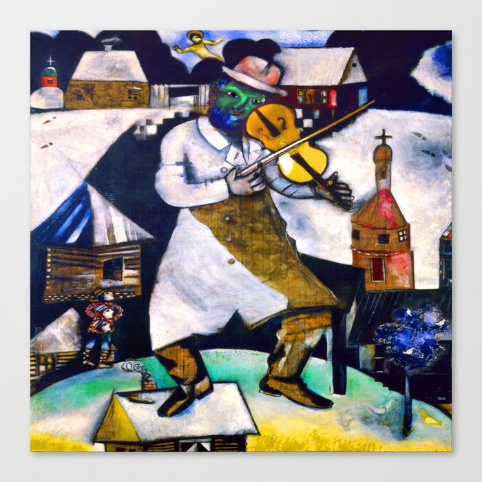 Marc Chagall The Fiddler Canvas Print