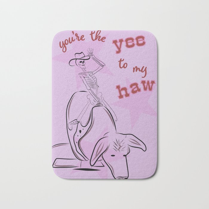 You're The Yee To My Haw In Purple Bath Mat