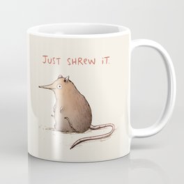 Just Shrew It Coffee Mug | Justshrewit, Elephant, Shrews, Justdoit, Adorable, Sport, Shrew, Sengi, Funny, Punny 