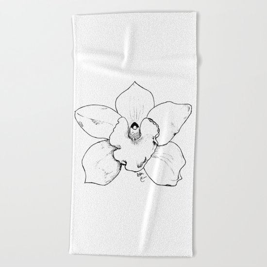 WILD ORCHID Beach Towel