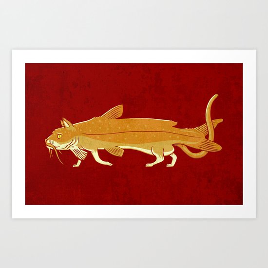 Catfish Art Print