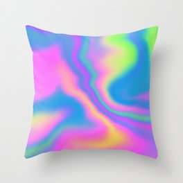 Holographic texture Throw Pillow