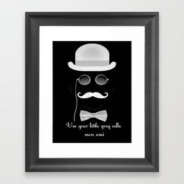 Hercules Poirot Quotes!! Framed Art Print