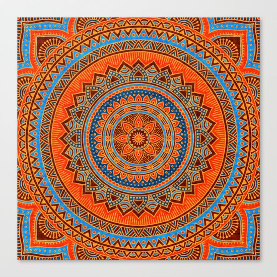 Hippie mandala 77 Canvas Print