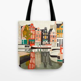 shapes houses of Amsterdam Tote Bag