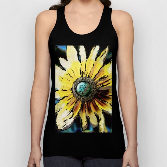 Golden Daisy Flower Unisex Tank Top