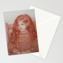 Mildred by Edward Robert Hughes - pre-raphaelite portrait  Stationery Card