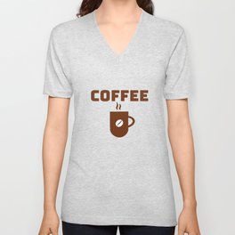 Coffee bean cup  V Neck T Shirt