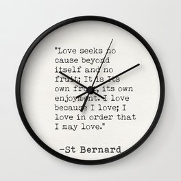 St Bernard Wall Clock