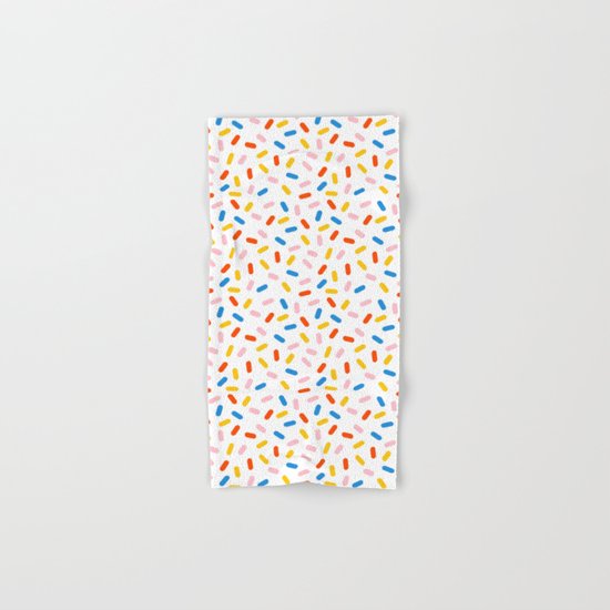 Livin' It - abstract pattern minimal modern primary colors pantone gender neutral retro throwback Hand & Bath Towel